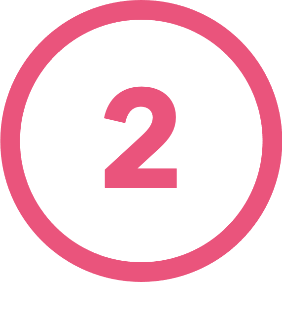 Number 2 with round circle