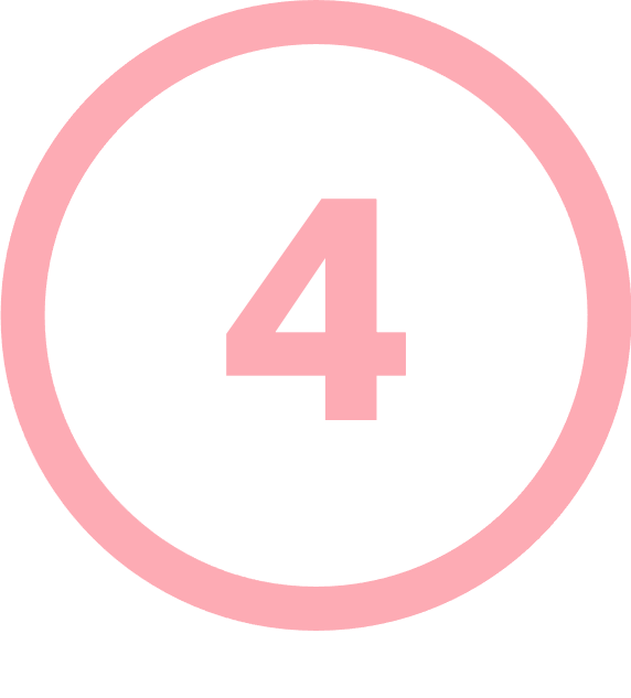 Number 4 with round circle