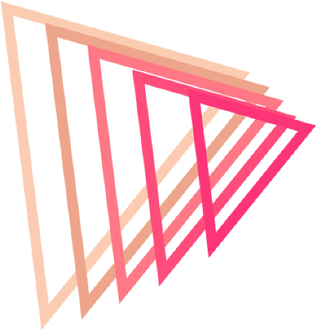 Triangle with pink color palets